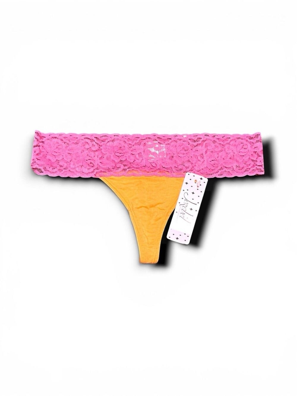 Jezebel Women's Lace Trim Modal Thong Panty - Small